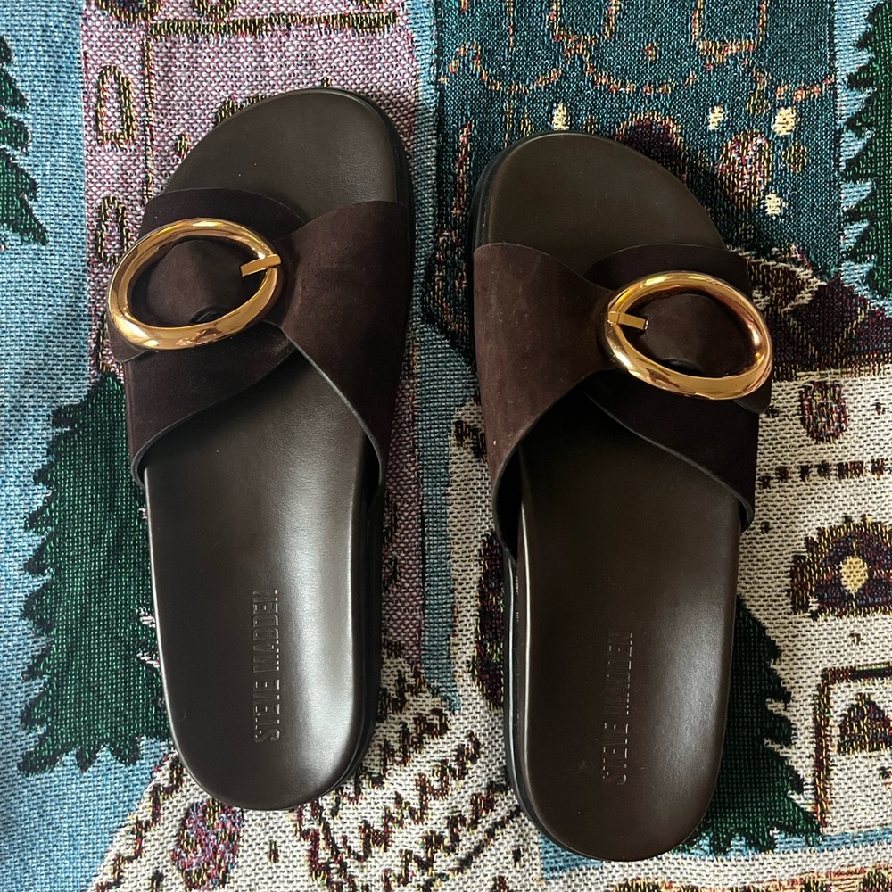 Steve Madden Mandie Brown Sandals